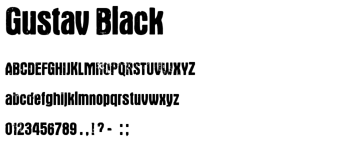 Gustav Black font